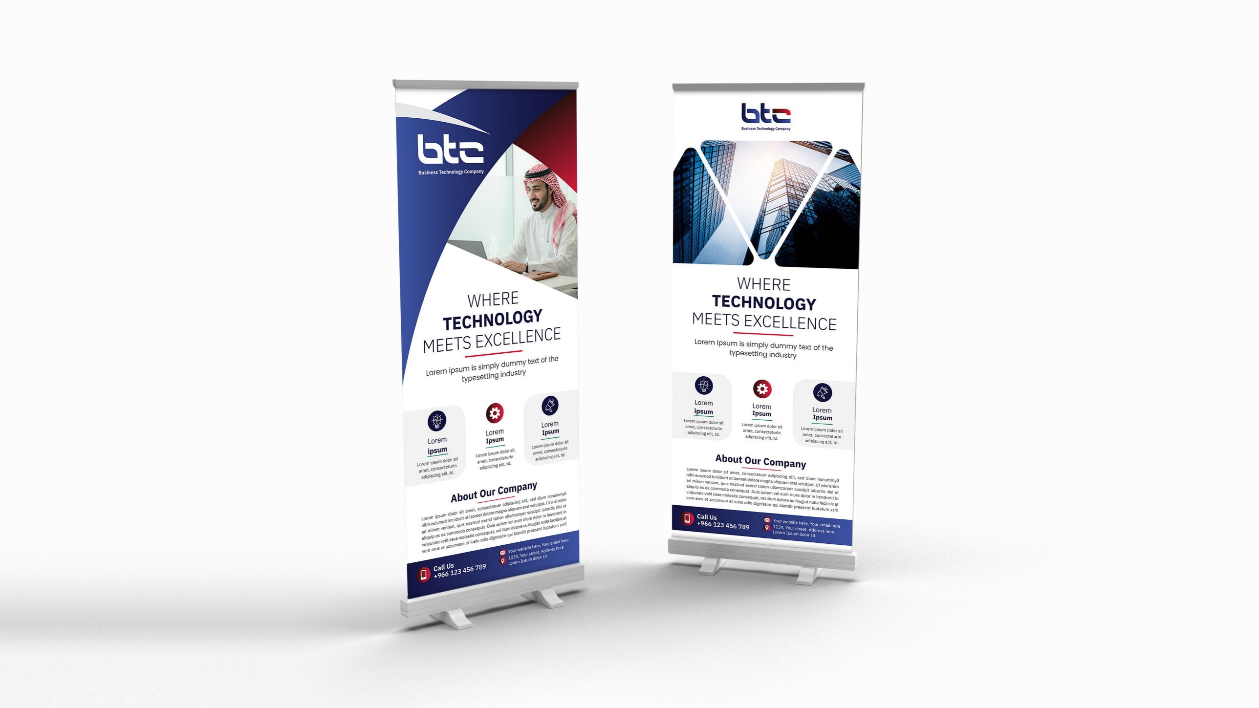 BTC roll-up banners